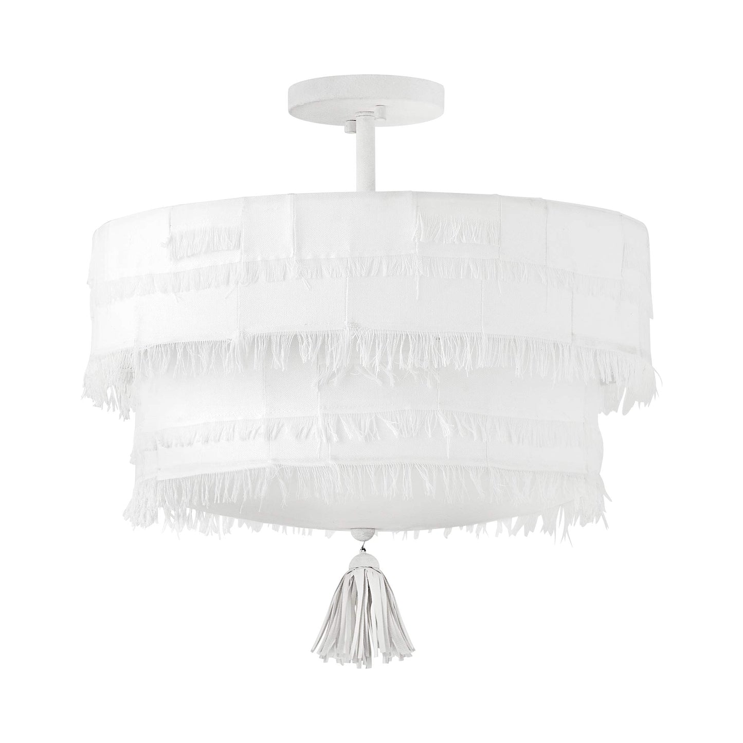 Baya Round Semi Flush Mount Ceiling Light in Detail.