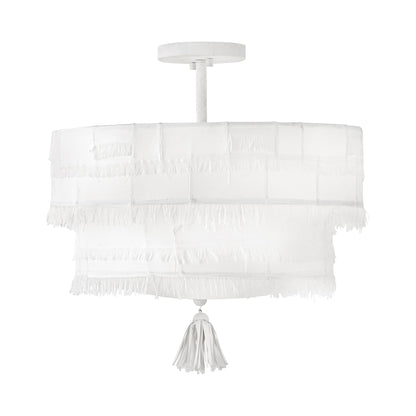 Baya Round Semi Flush Mount Ceiling Light in Detail.
