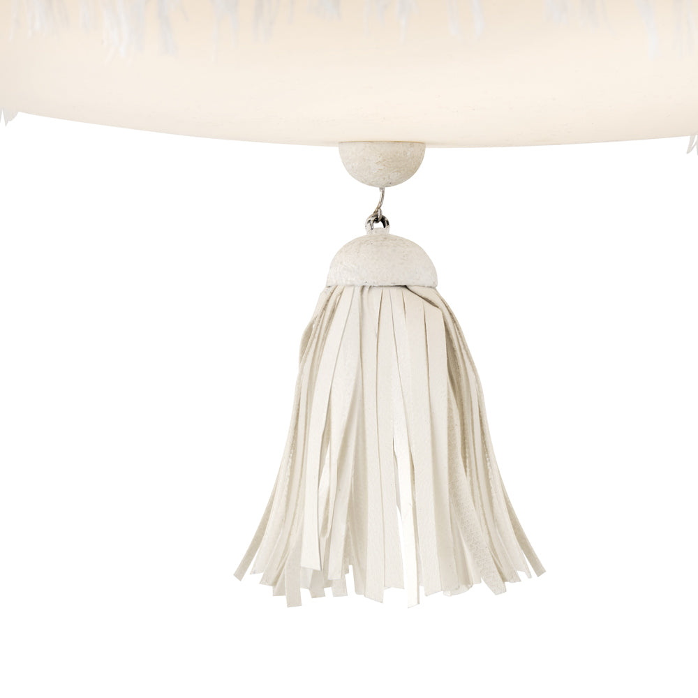 Baya Round Semi Flush Mount Ceiling Light in Detail.