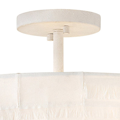 Baya Round Semi Flush Mount Ceiling Light in Detail.