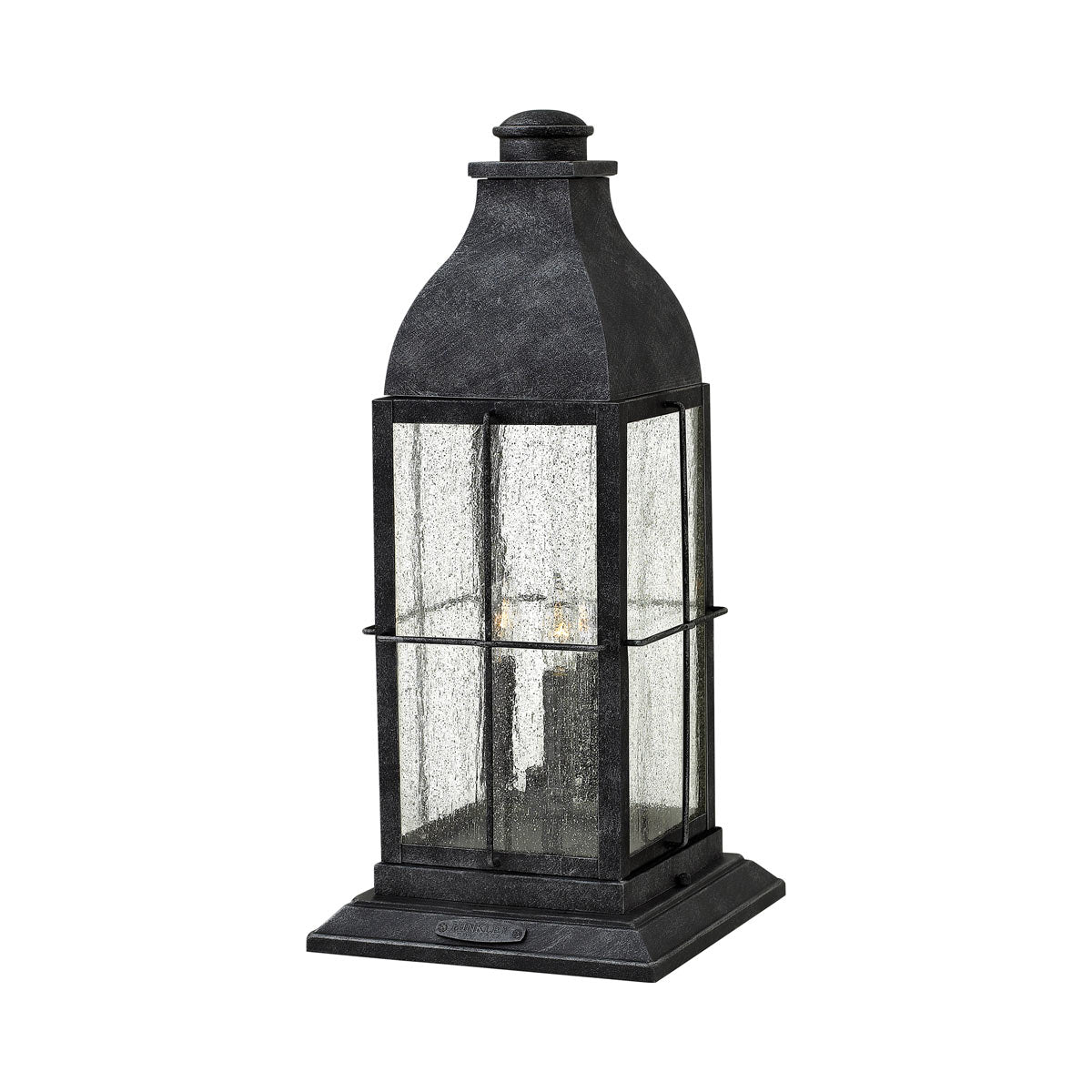 Bingham Outdoor Pier Mount Light in Greystone.