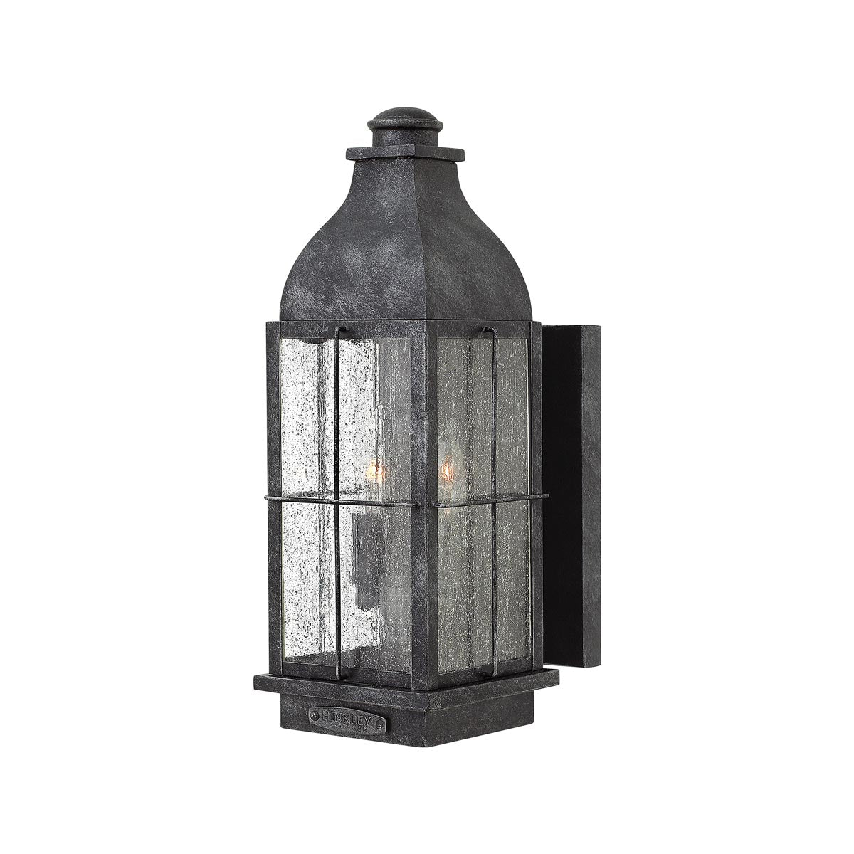 Bingham Outdoor Wall Light in Greystone (16-Inch/Bulb Included).