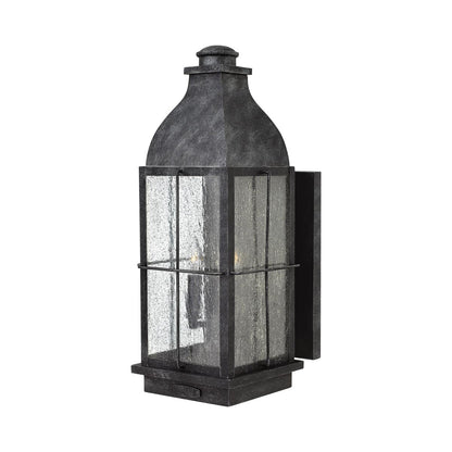 Bingham Outdoor Wall Light in Greystone (21-Inch/Bulb Included).