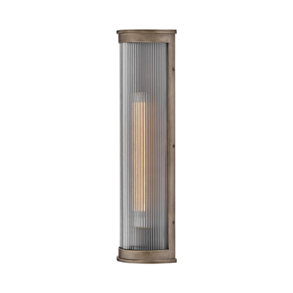 Bluffton Outdoor Wall Light in Burnished Bronze (24-Inch).
