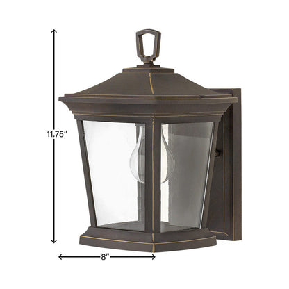 Bromley Outdoor Wall Light - line drawing.