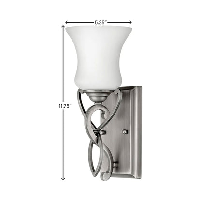Brooke Bath Wall Light - line drawing.