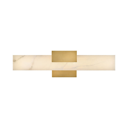 Cadiz LED Bath Vanity Light in Heritage Brass.