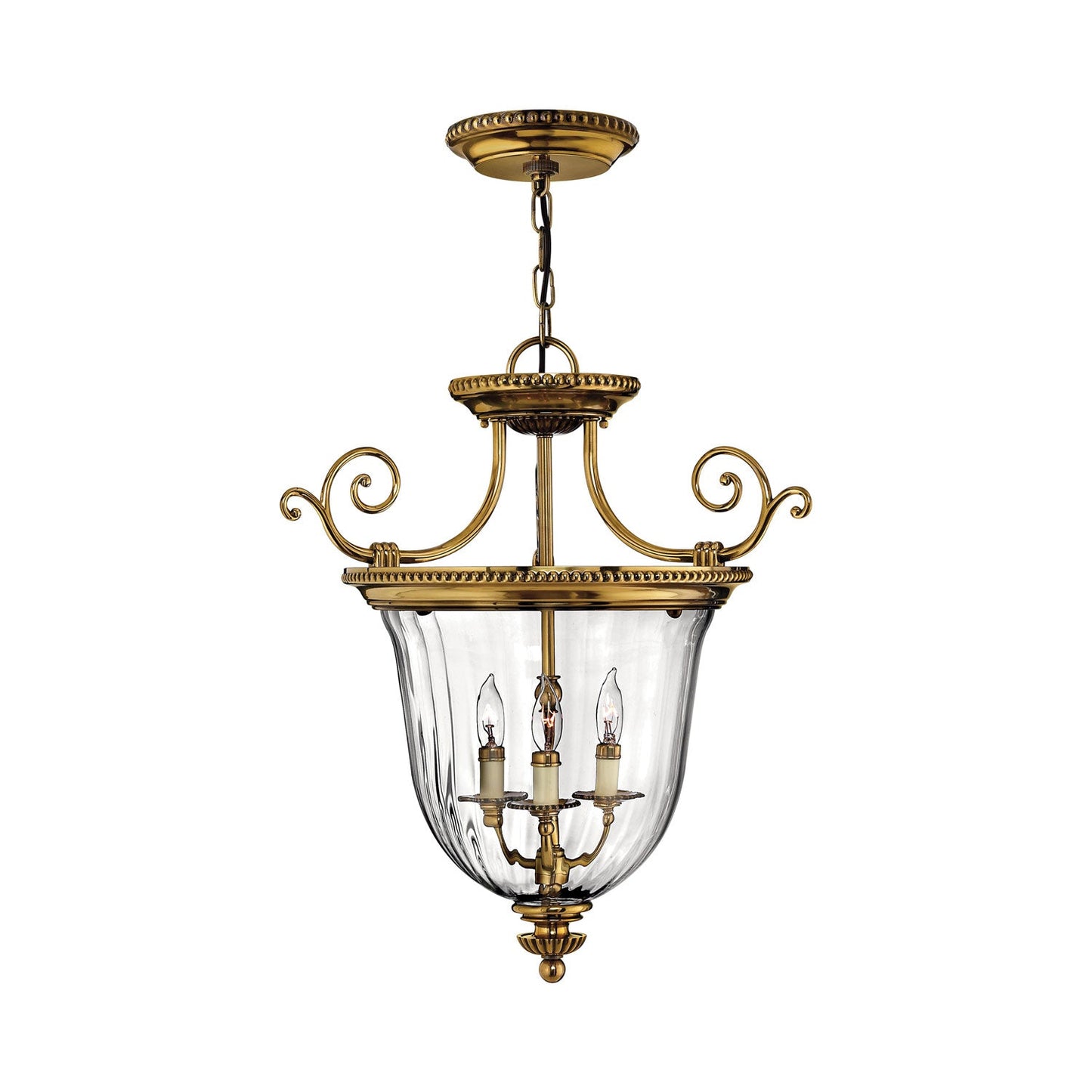 Cambridge Semi Flush Convertible Pendant Light.