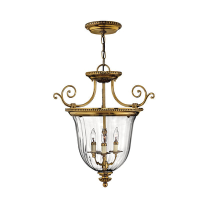 Cambridge Semi Flush Convertible Pendant Light.