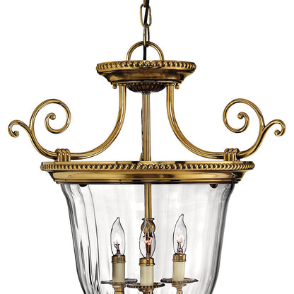Cambridge Semi Flush Convertible Pendant Light in Detail.