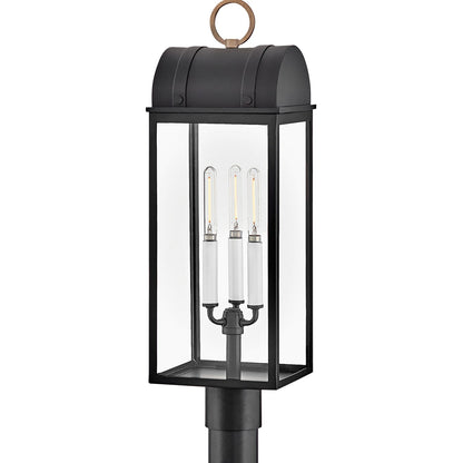 Campbell Outdoor Post Light in Detail.