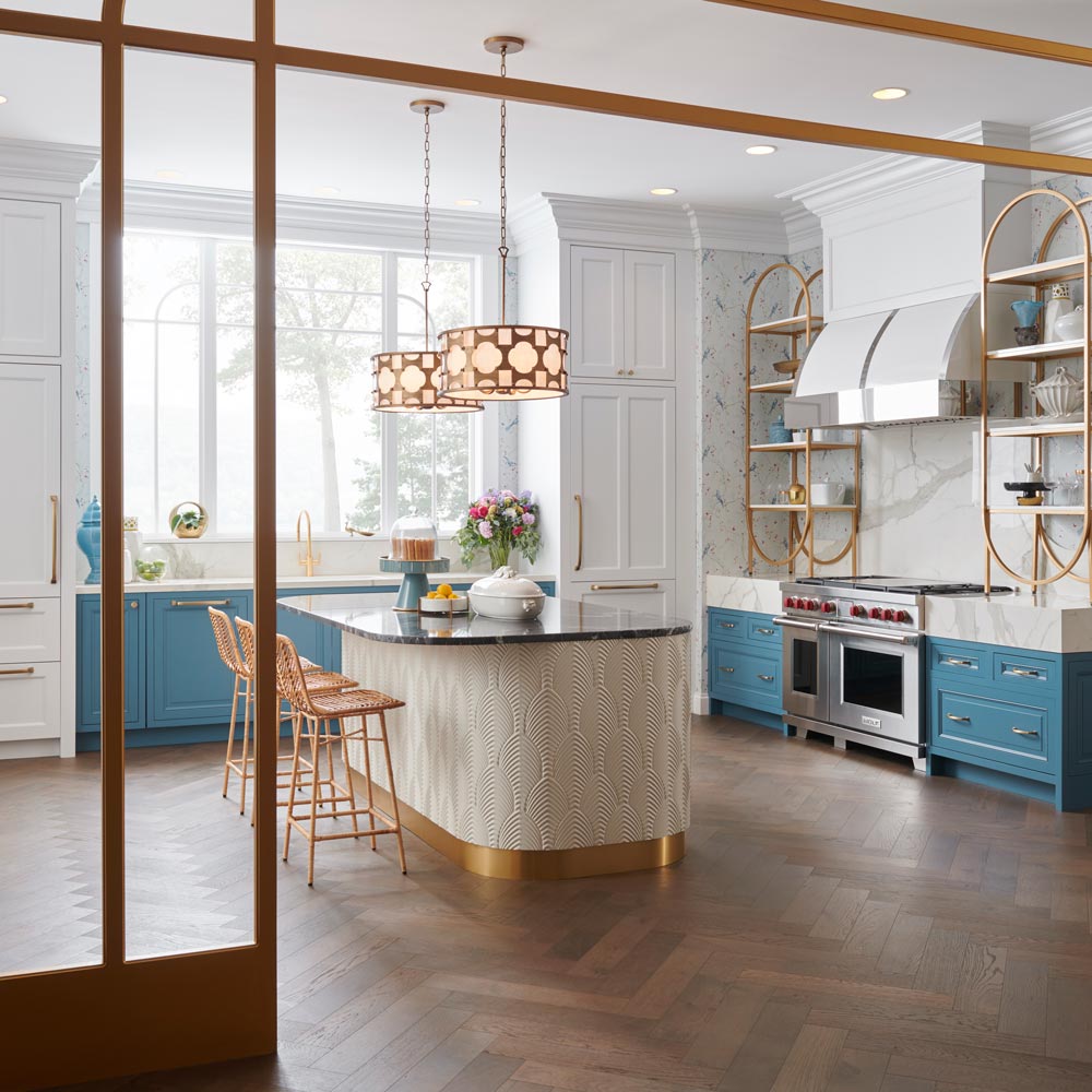 Carter Chandelier in kitchen.