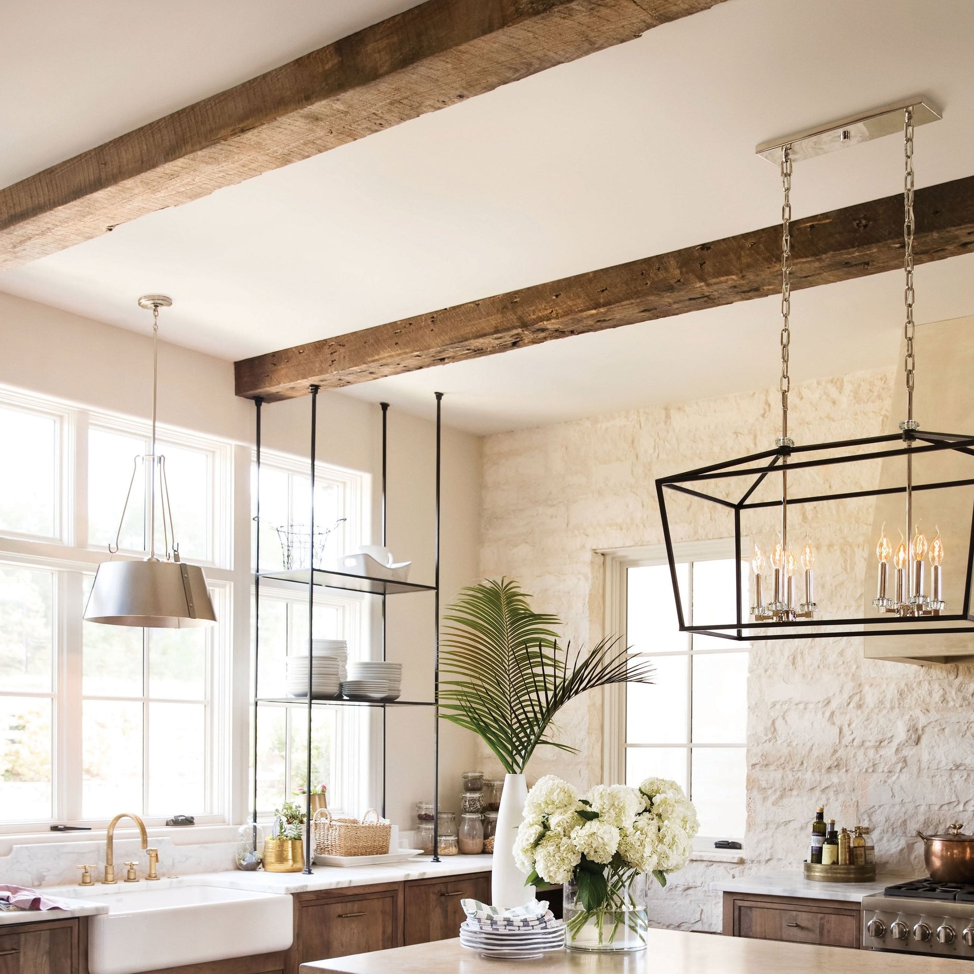 Cartwright Drum Pendant Light in dining room.