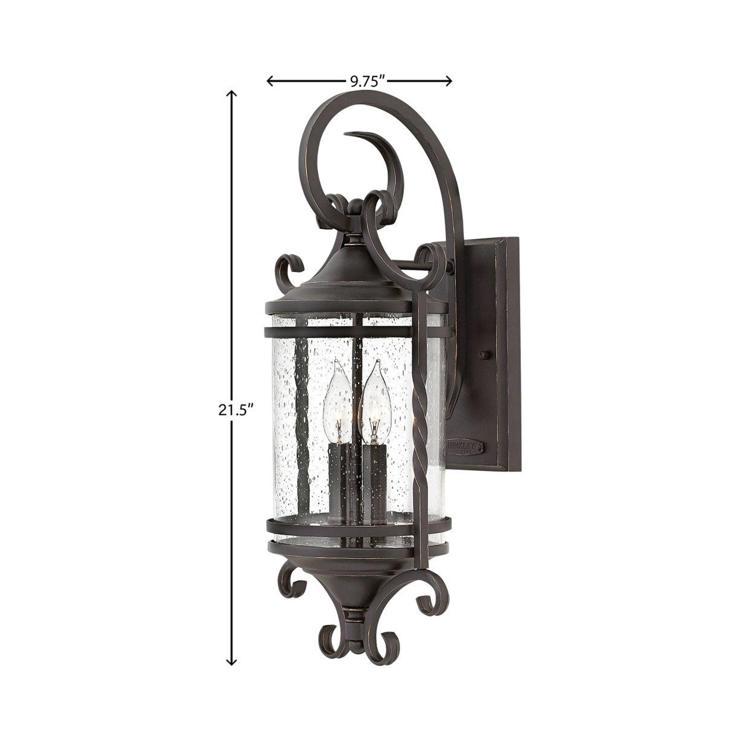 Casa Outdoor Wall Light - line drawing.