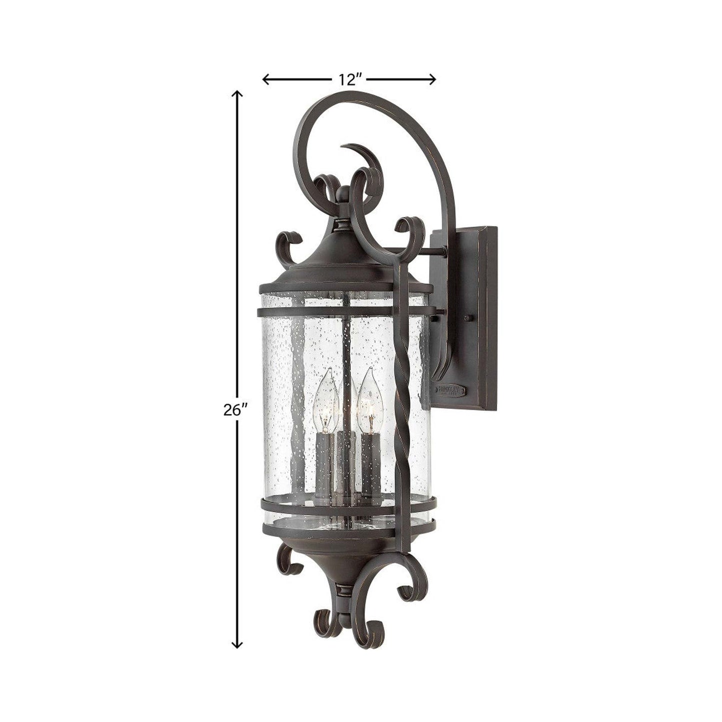 Casa Outdoor Wall Light - line drawing.