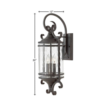 Casa Outdoor Wall Light - line drawing.