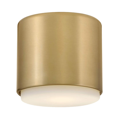 Cedric Flush Mount Ceiling Light in Lacquered Brass (5.25-Inch).