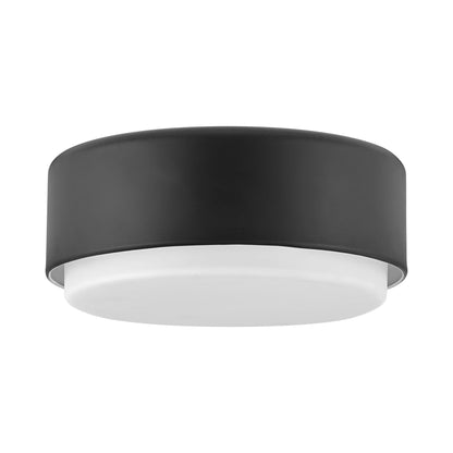 Cedric Flush Mount Ceiling Light in Black (Large).
