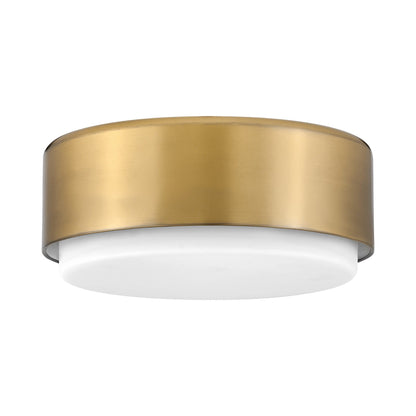 Cedric Flush Mount Ceiling Light in Lacquered Brass (Large).