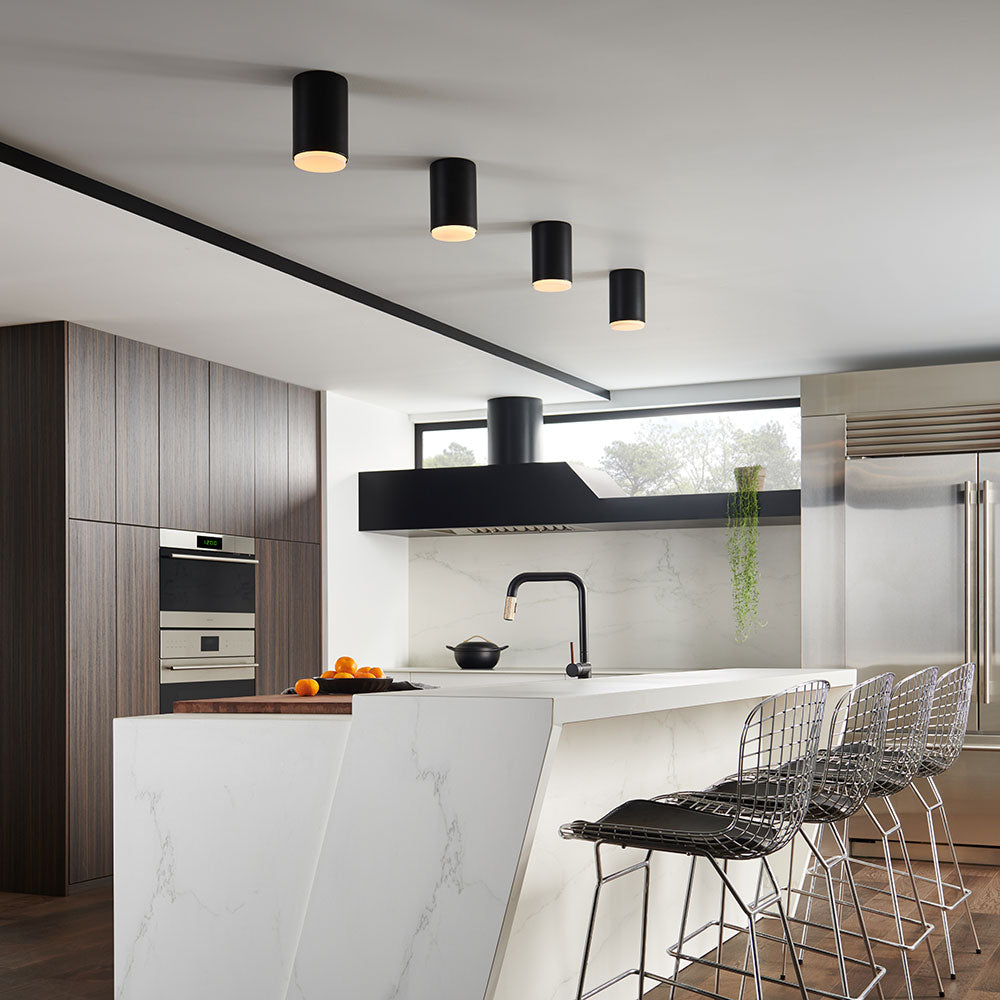 Cedric Flush Mount Ceiling Light in kitchen.