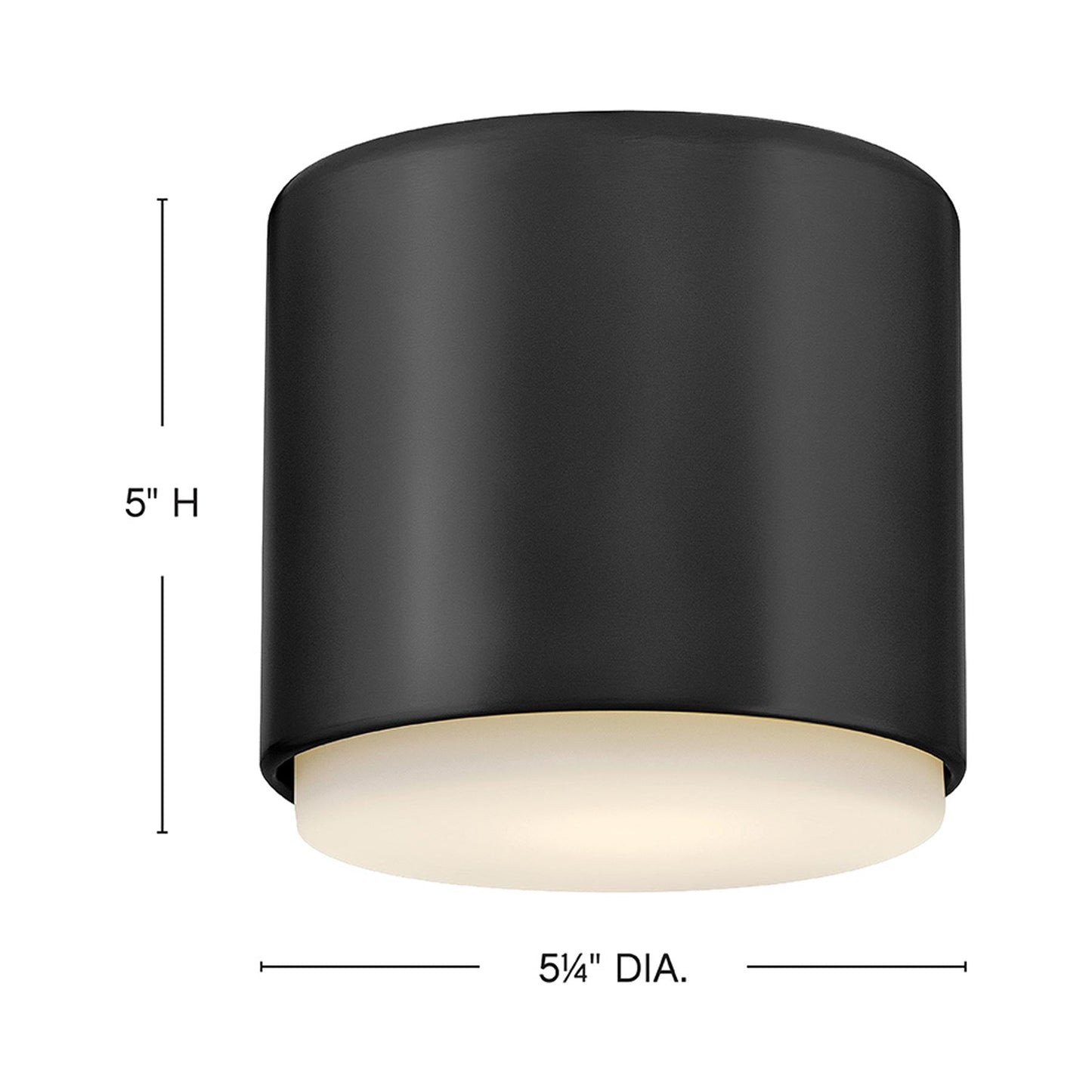 Cedric Flush Mount Ceiling Light - line drawing.