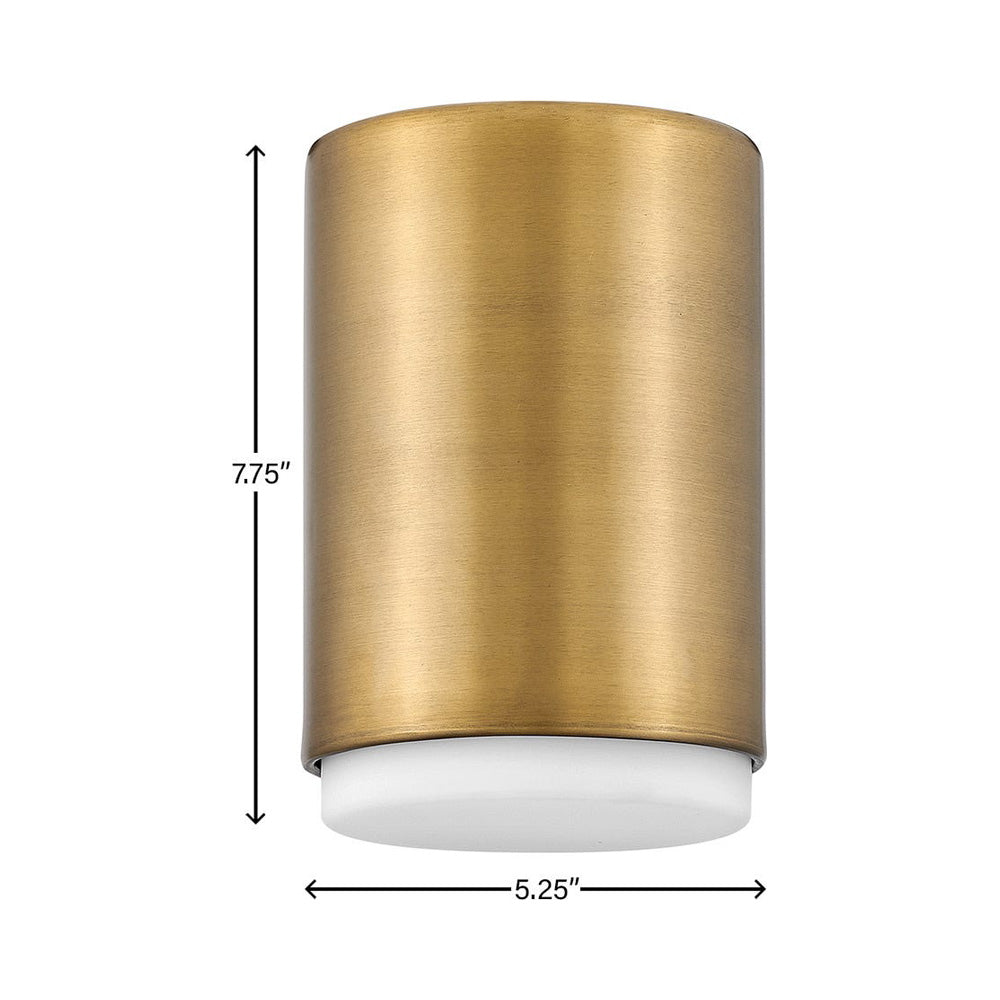 Cedric Flush Mount Ceiling Light - line drawing.