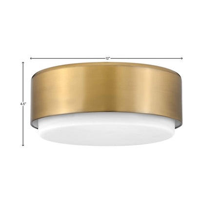 Cedric Flush Mount Ceiling Light - line drawing.