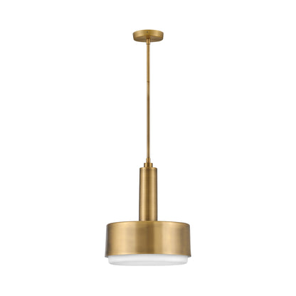 Cedric Pendant Light in Lacquered Brass.