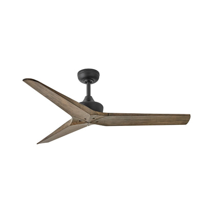 Chisel Ceiling Fan in Matte Black/Driftwood (52-Inch).