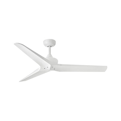 Chisel Ceiling Fan in Matte Black/Matte White (52-Inch).