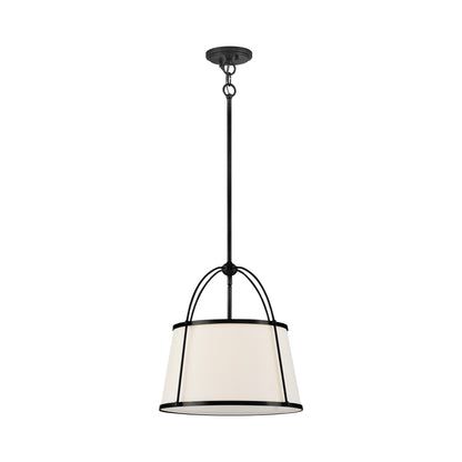 Clarke Drum Pendant Light in Black (Medium).