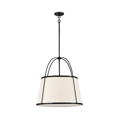 Clarke Drum Pendant Light in Black (Large).