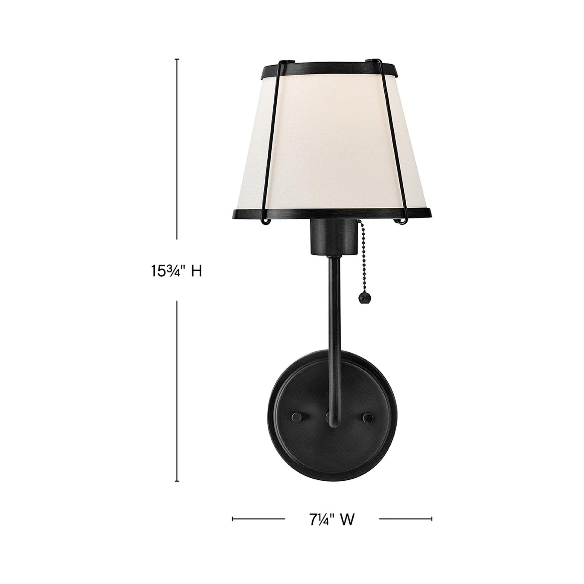 Clarke Wall Light - line drawing.