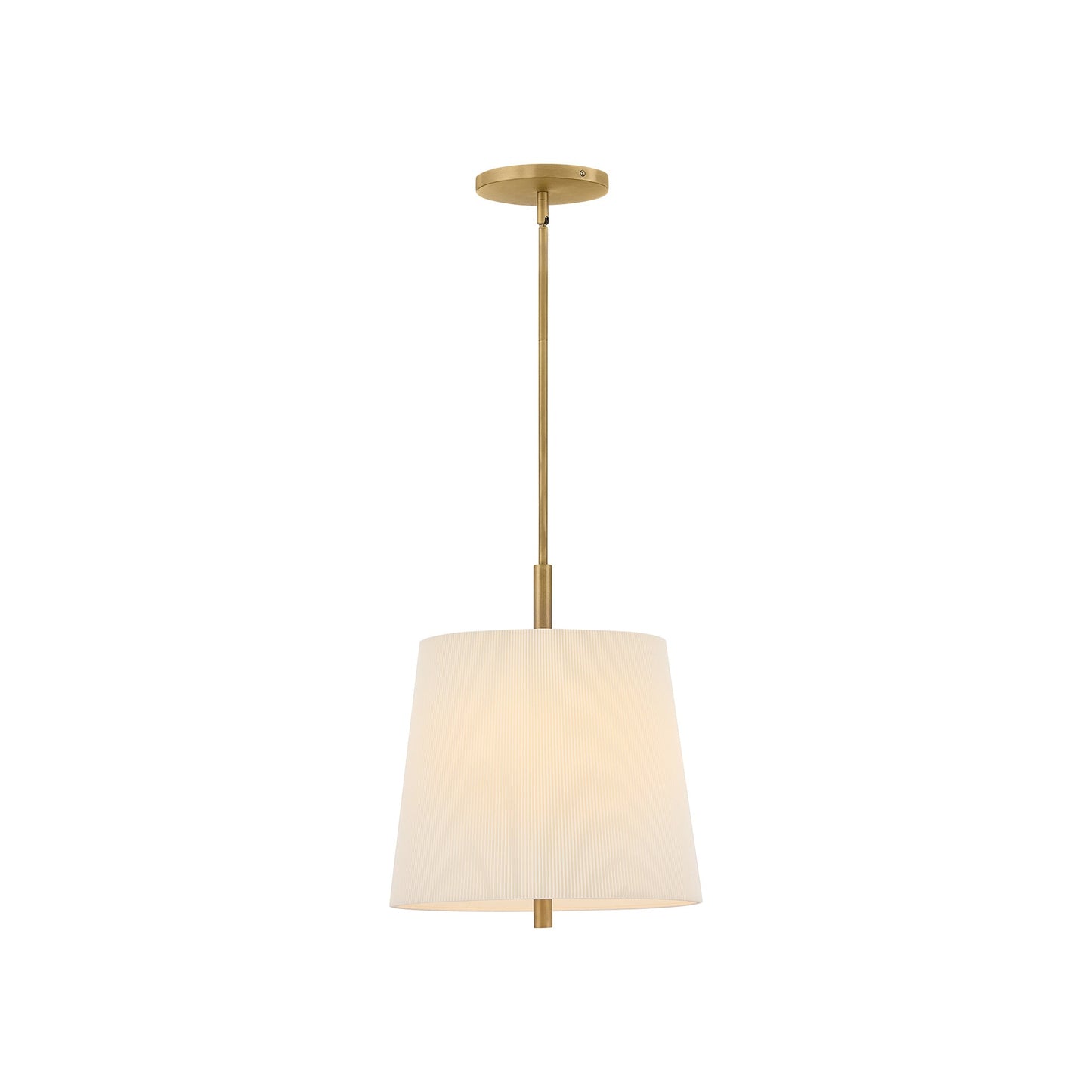 Clive Pendant Light in Heritage Brass (16-Inch).
