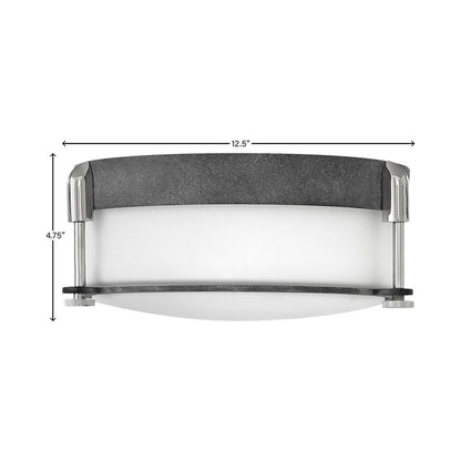 Colbin Flush Mount Ceiling Light - line drawing.