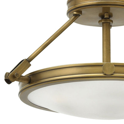 Collier Semi Flush Mount Ceiling Light in Detail.