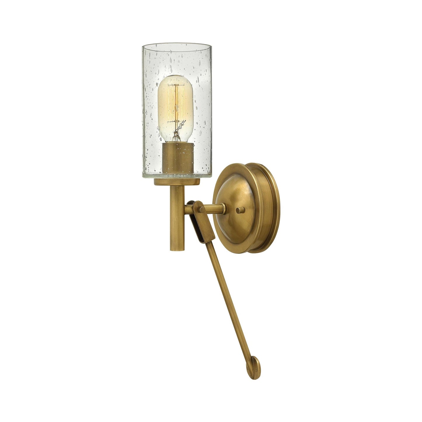 Collier Wall Light in Heritage Brass.