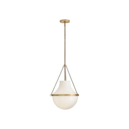 Collins Pendant Light in Heritage Brass (Medium).