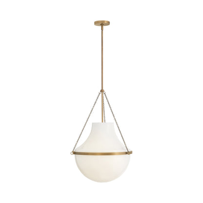 Collins Pendant Light in Heritage Brass (Large).