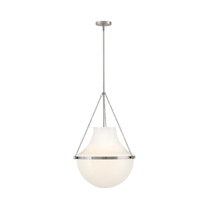 Collins Pendant Light in Polished Nickel (Large).