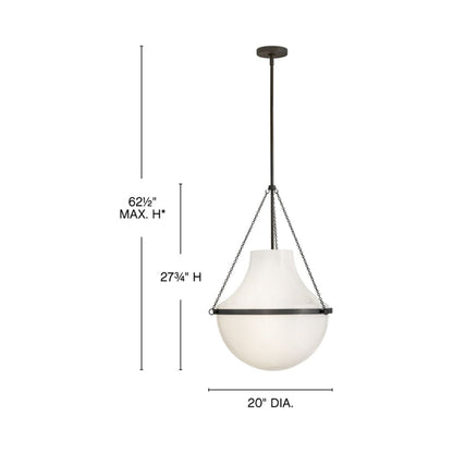 Collins Pendant Light - line drawing.