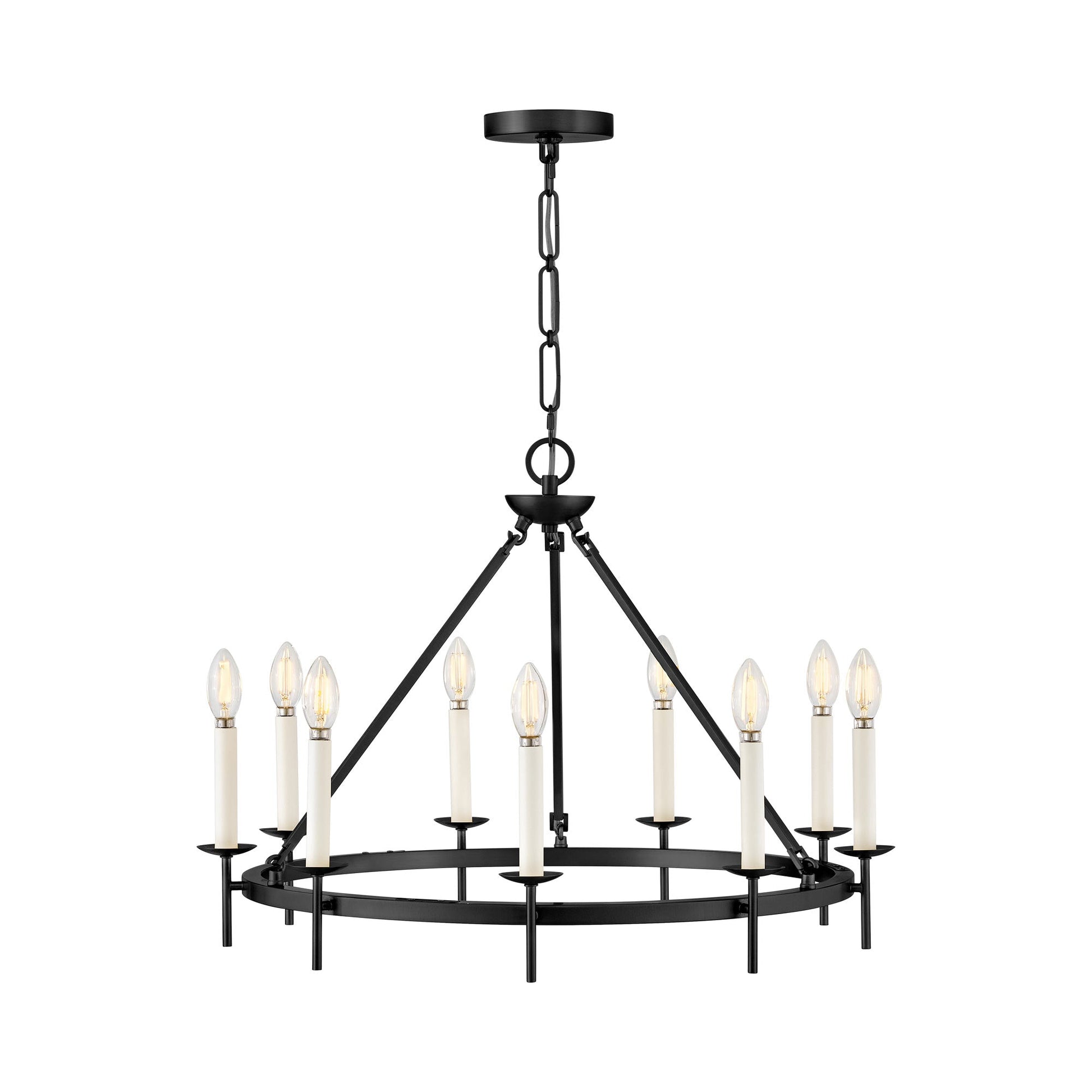 Copley Chandelier in Black (27.75-Inch).
