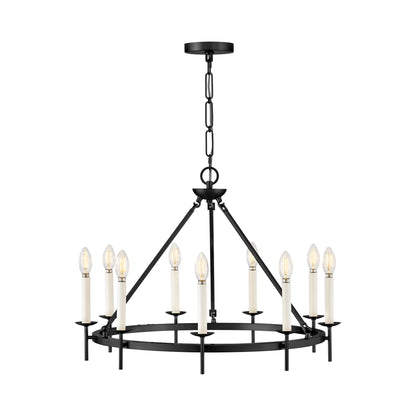 Copley Chandelier in Black (27.75-Inch).