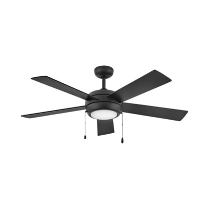 Croft LED Ceiling Fan in Matte Black (52-Inch).