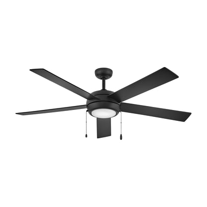 Croft LED Ceiling Fan in Matte Black (60-Inch).