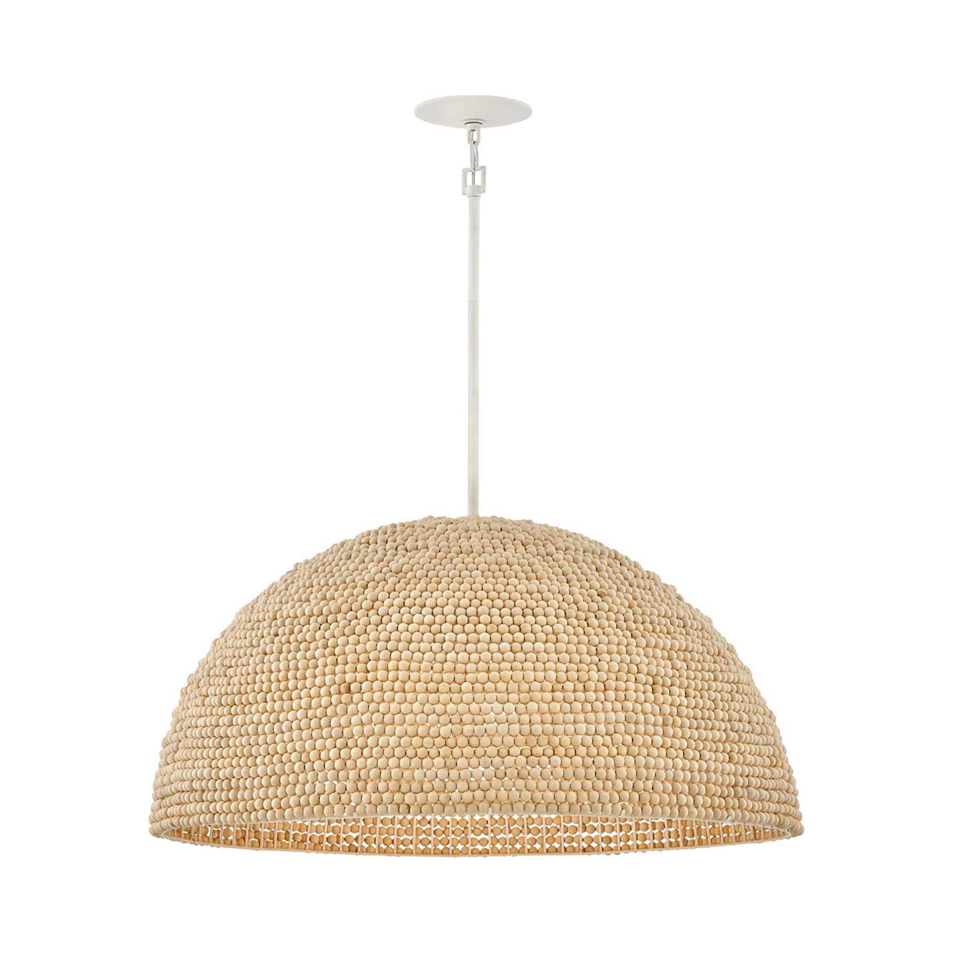 Dalia Pendant Light in Textured Plaster (Large).