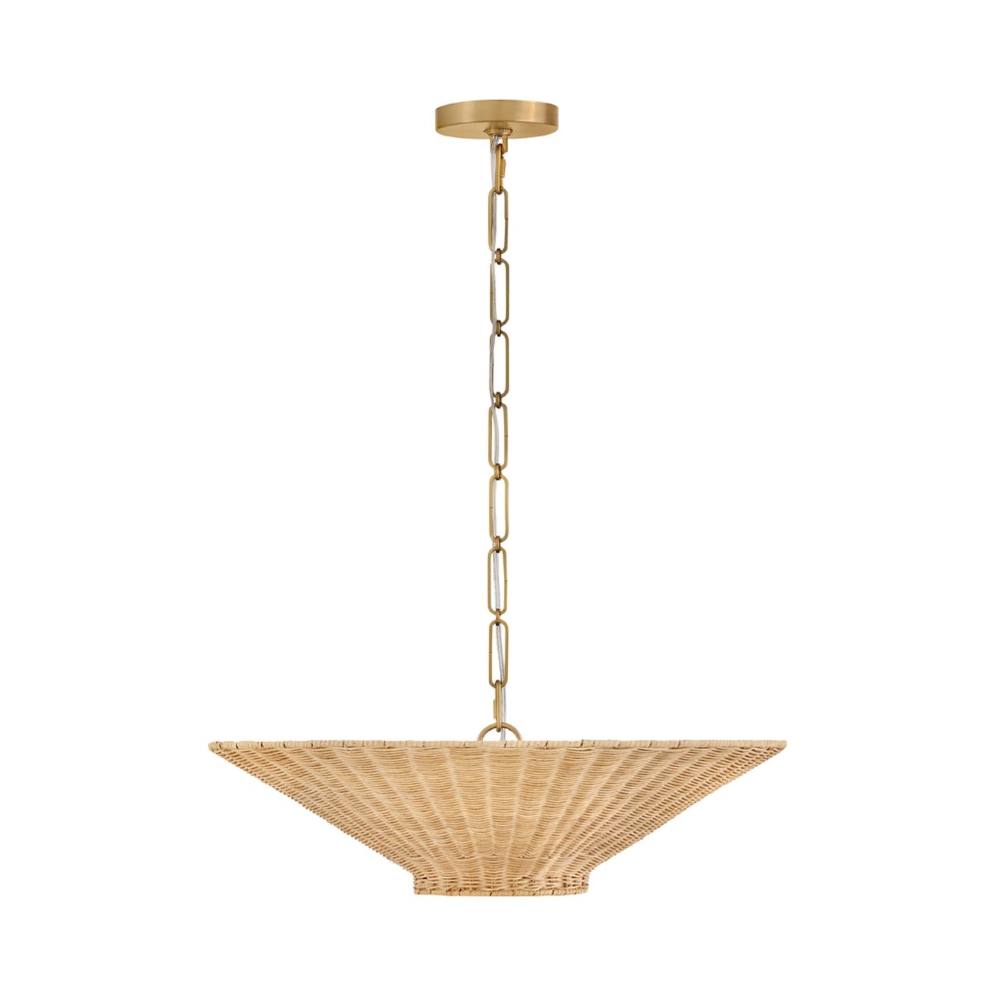 Delia Semi Flush Convertible Pendant Light in Detail.