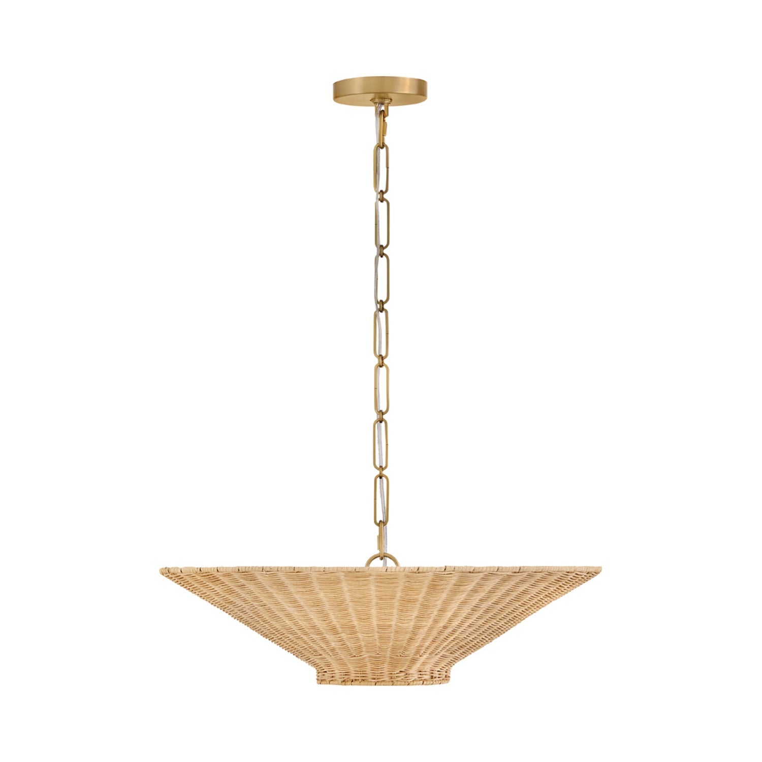 Delia Semi Flush Convertible Pendant Light in Detail.
