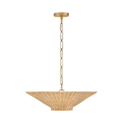 Delia Semi Flush Convertible Pendant Light in Detail.