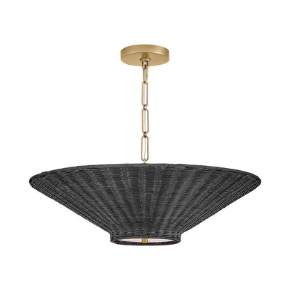 Delia Semi Flush Convertible Pendant Light in Detail.